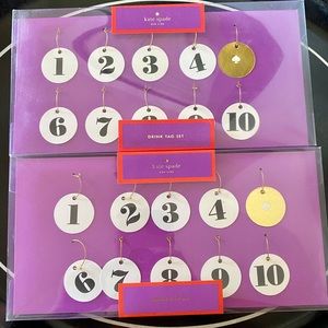 Kate Spade Wine Tags - Set of 2 - 20 tags total